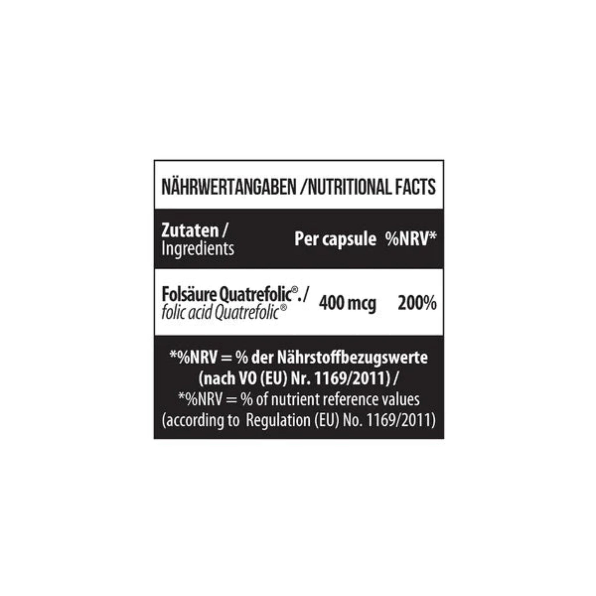 MST FOLATE 400 Quatrefolic® folic acid 5-mthf (90 Kapseln)