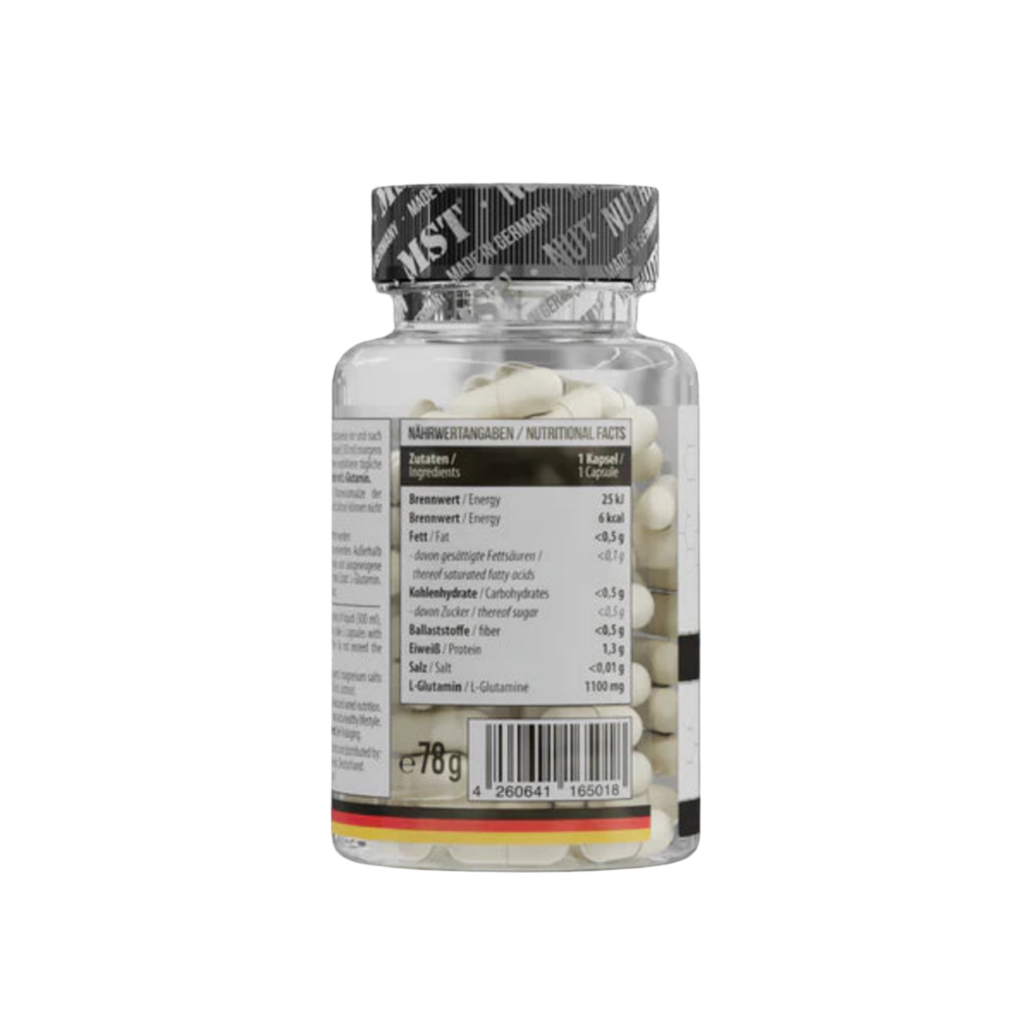 MST Glutamin 1100mg (60 Kapseln)