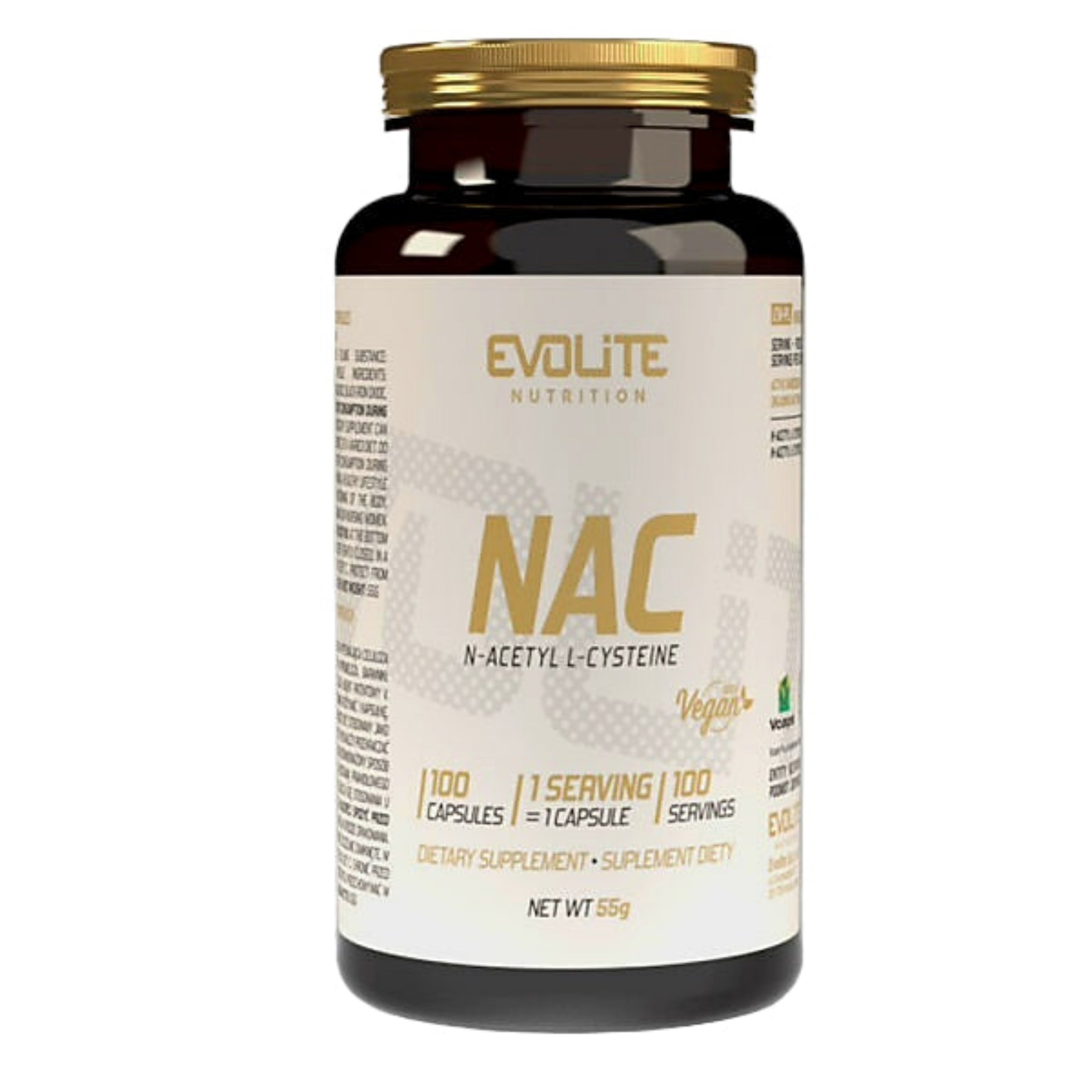 Evolite Nutrition NAC N-Acety L-Cysteine (100 Kapseln)