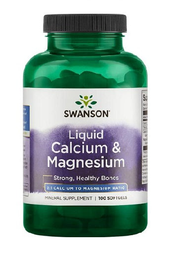 Swanson Liquid Calcium & Magnesium (100 Kapseln)