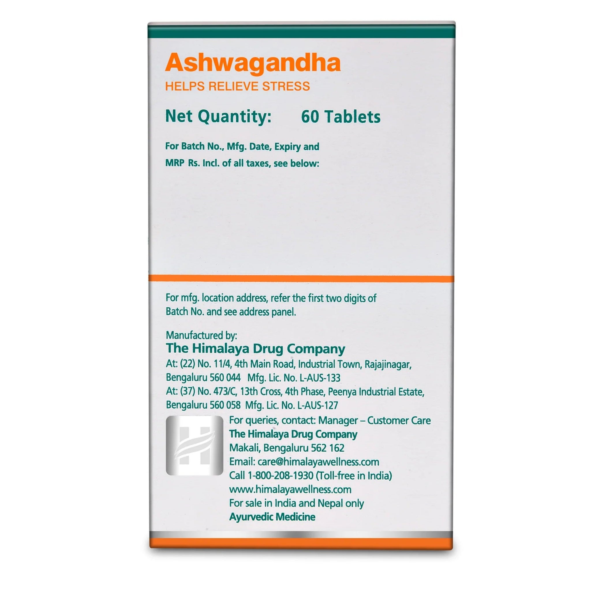 Himalaya Ashwagandha (60 Tabletten)