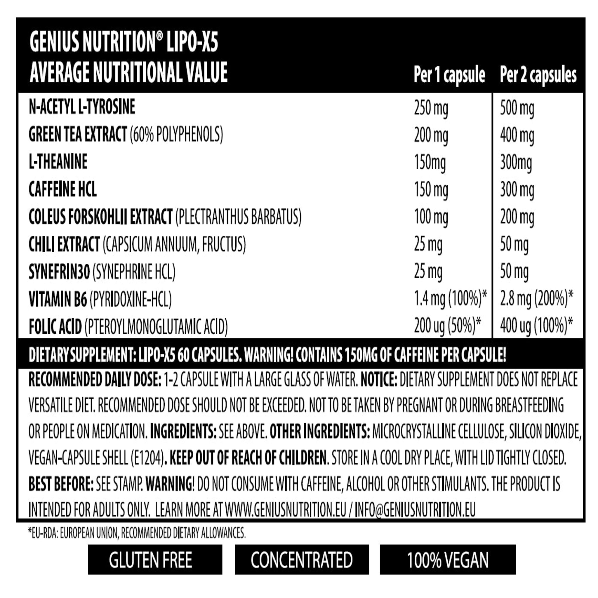 Genius Nutrition LIPO-X5 (60 Kapseln)