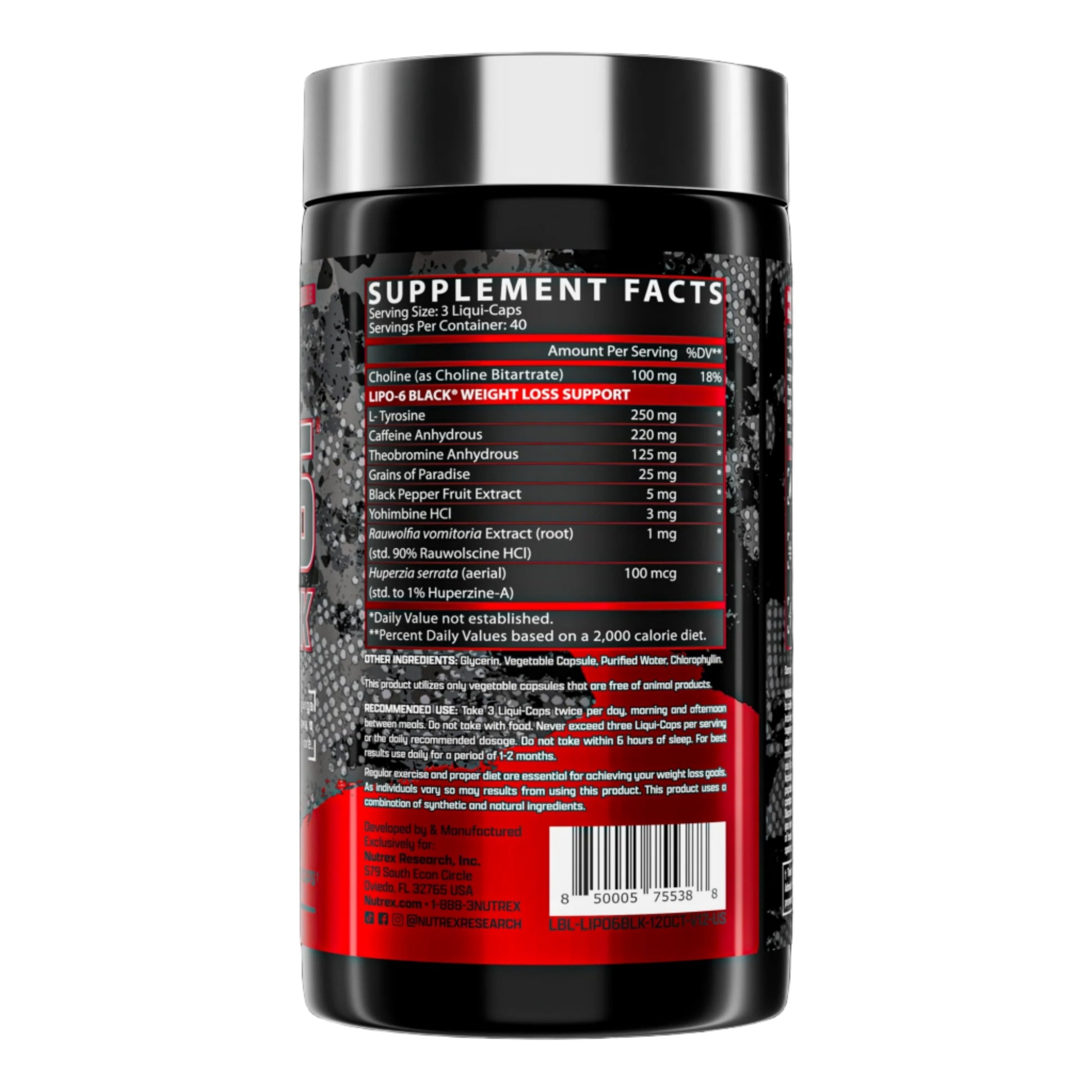 Nutrex Lipo 6 Black (120 Kapseln)