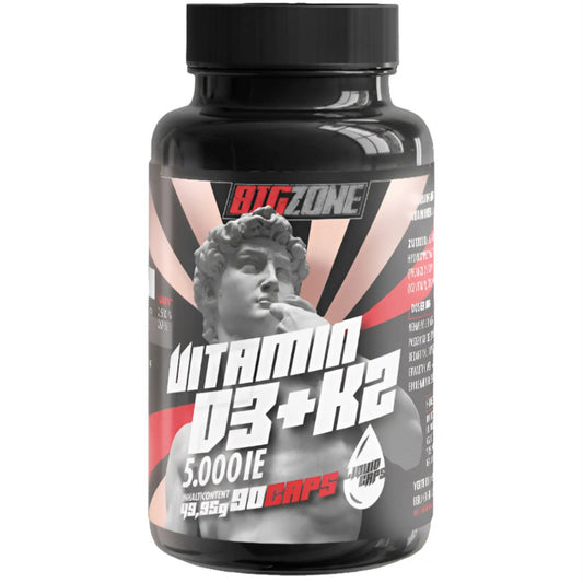 Big Zone Vitamin D3 + K2 (90 Kapseln)