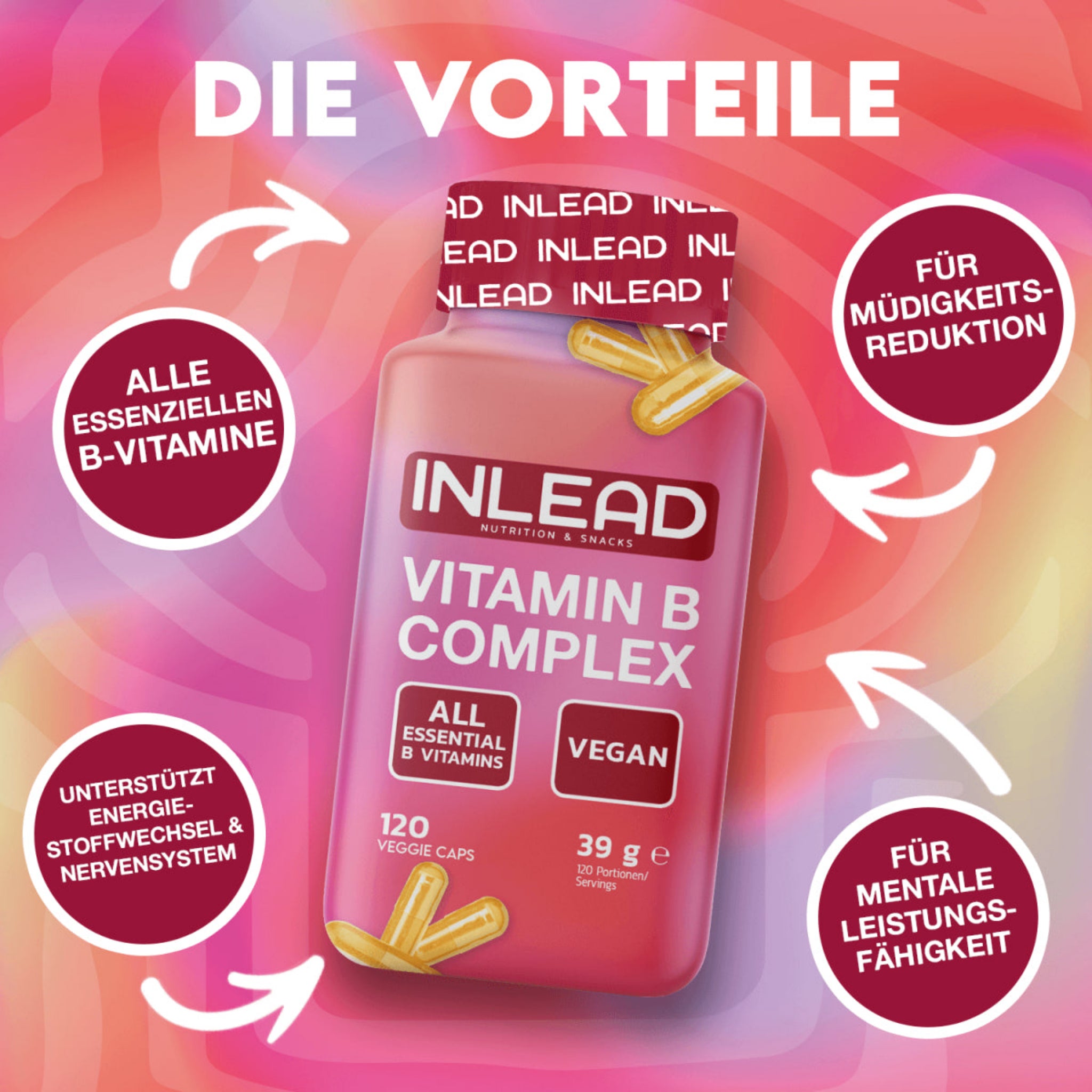 INLEAD Vitamin B Complex (120 Kapseln)