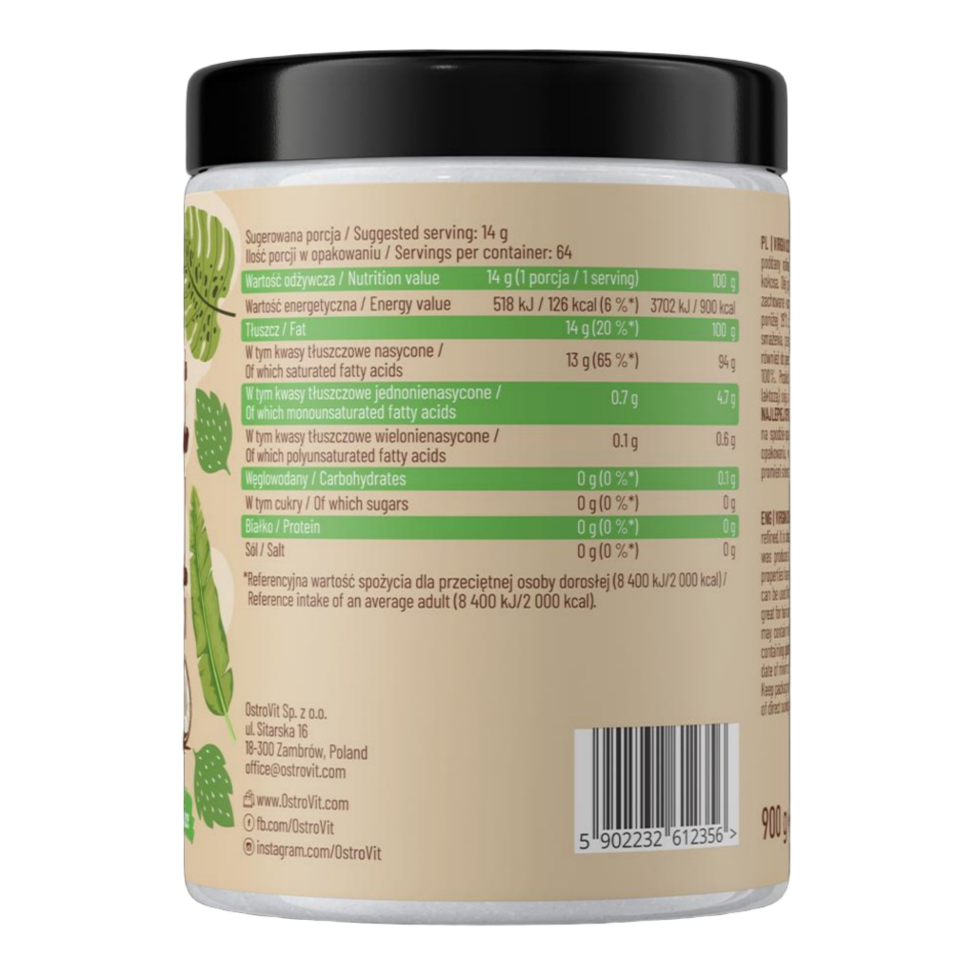 OstroVit Coconut Oil (900g)