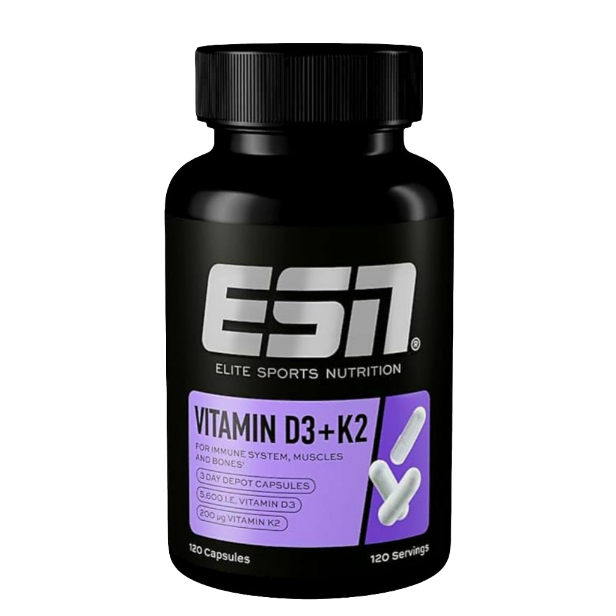 ESN Vitamin D3 + K2 (120 Kapseln)