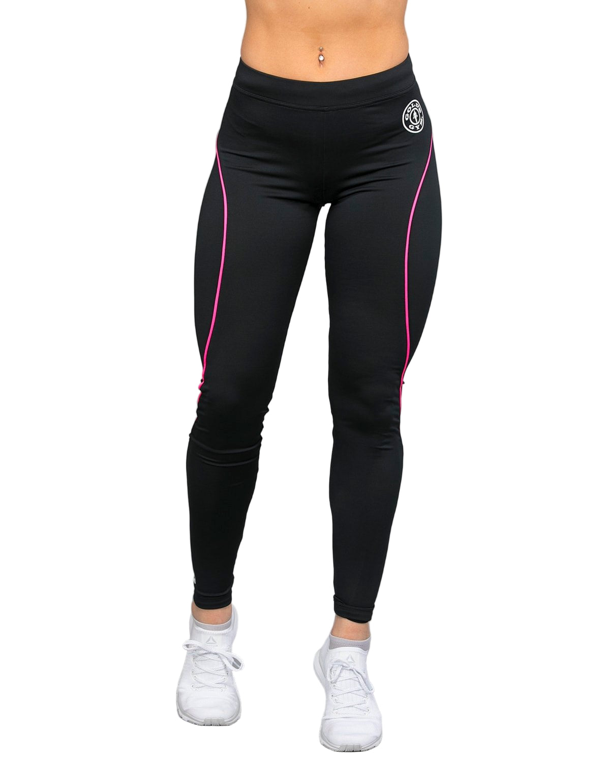 Gold´s Gym Ladies Long Tight Pants Schwarz Pink