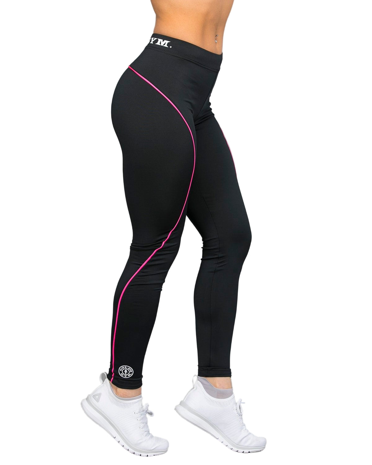 Gold´s Gym Ladies Long Tight Pants Schwarz Pink
