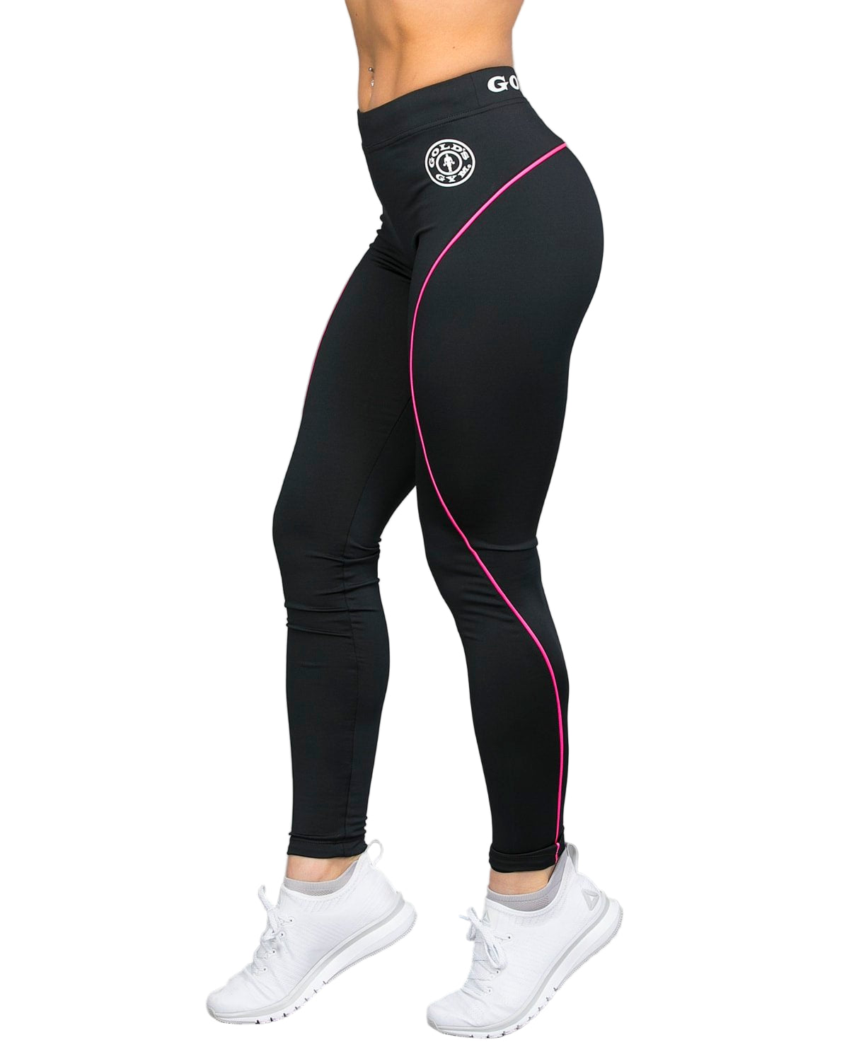 Gold´s Gym Ladies Long Tight Pants Schwarz Pink
