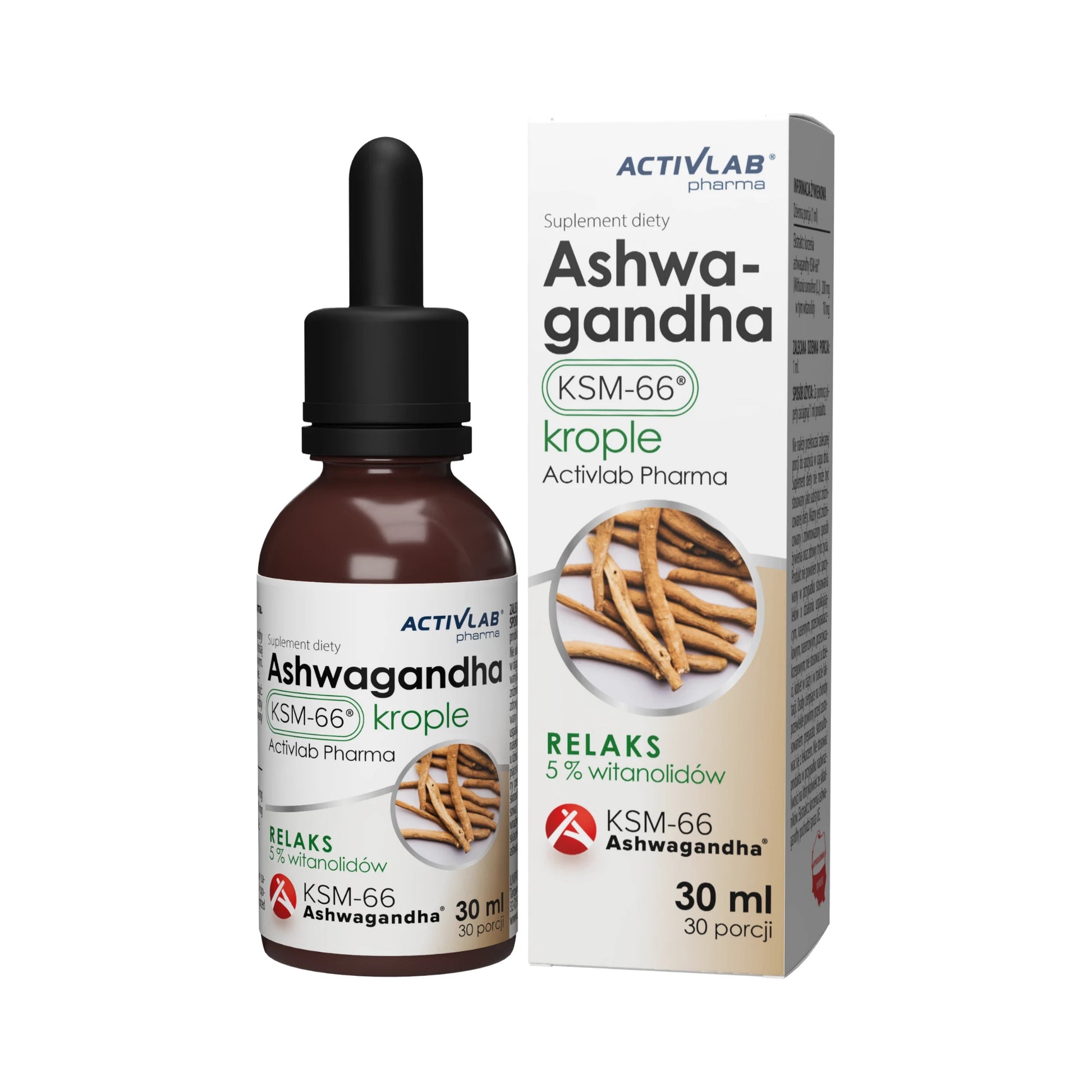 Activlab Ashwagandha KSM-66® krople 30ml