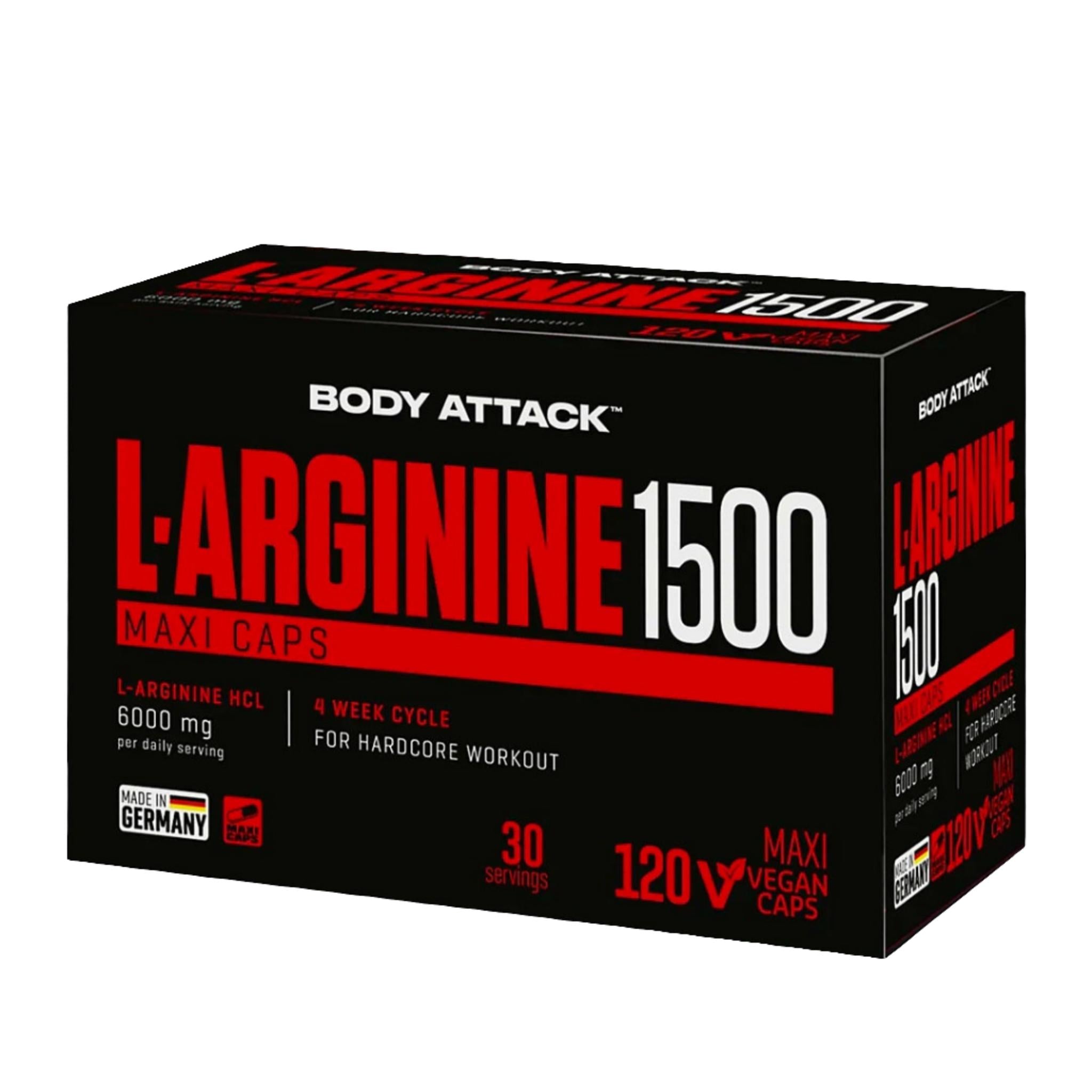 Body Attack L-Arginine 1500 (120 Kapseln)