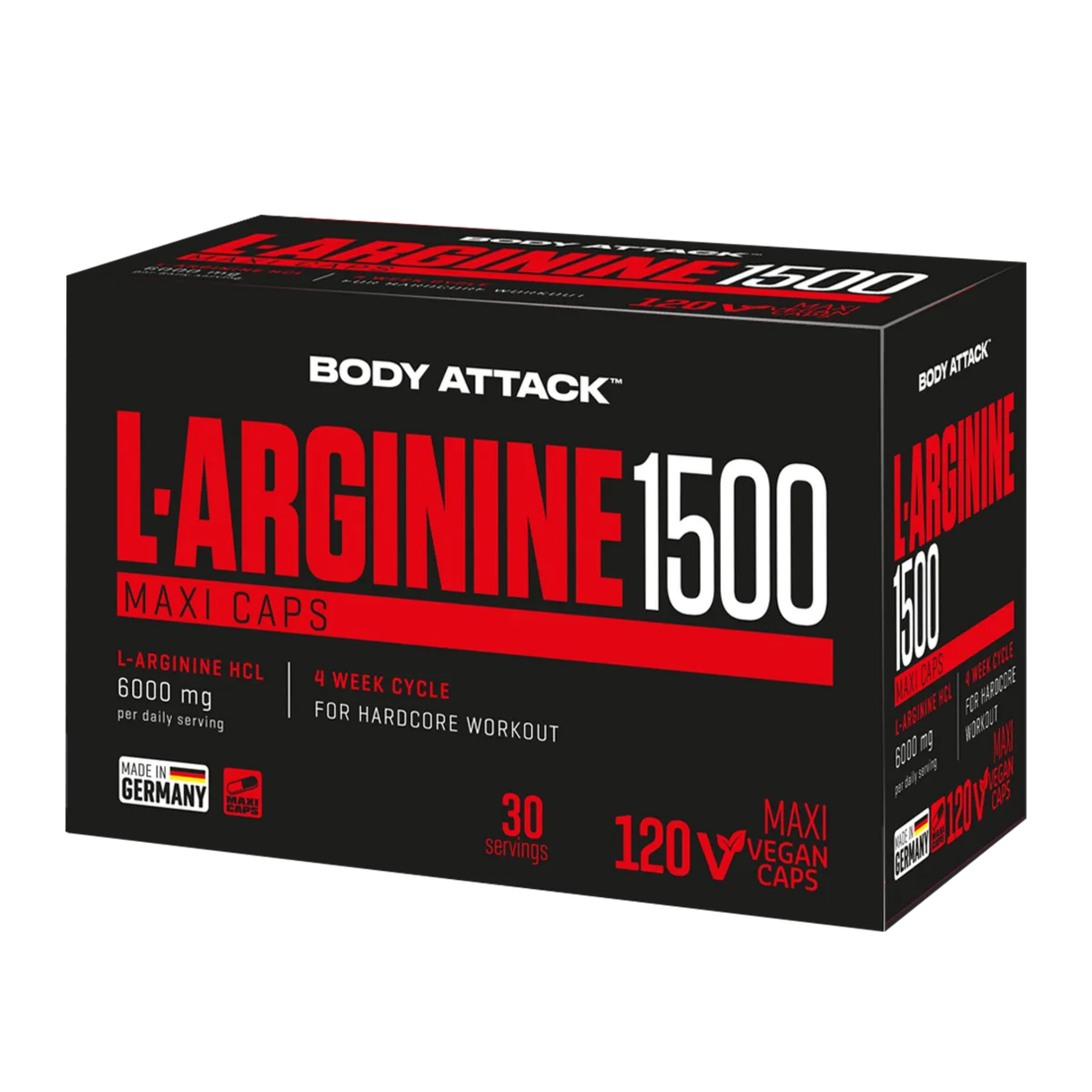 Body Attack L-Arginine 1500 · 120 Kapseln