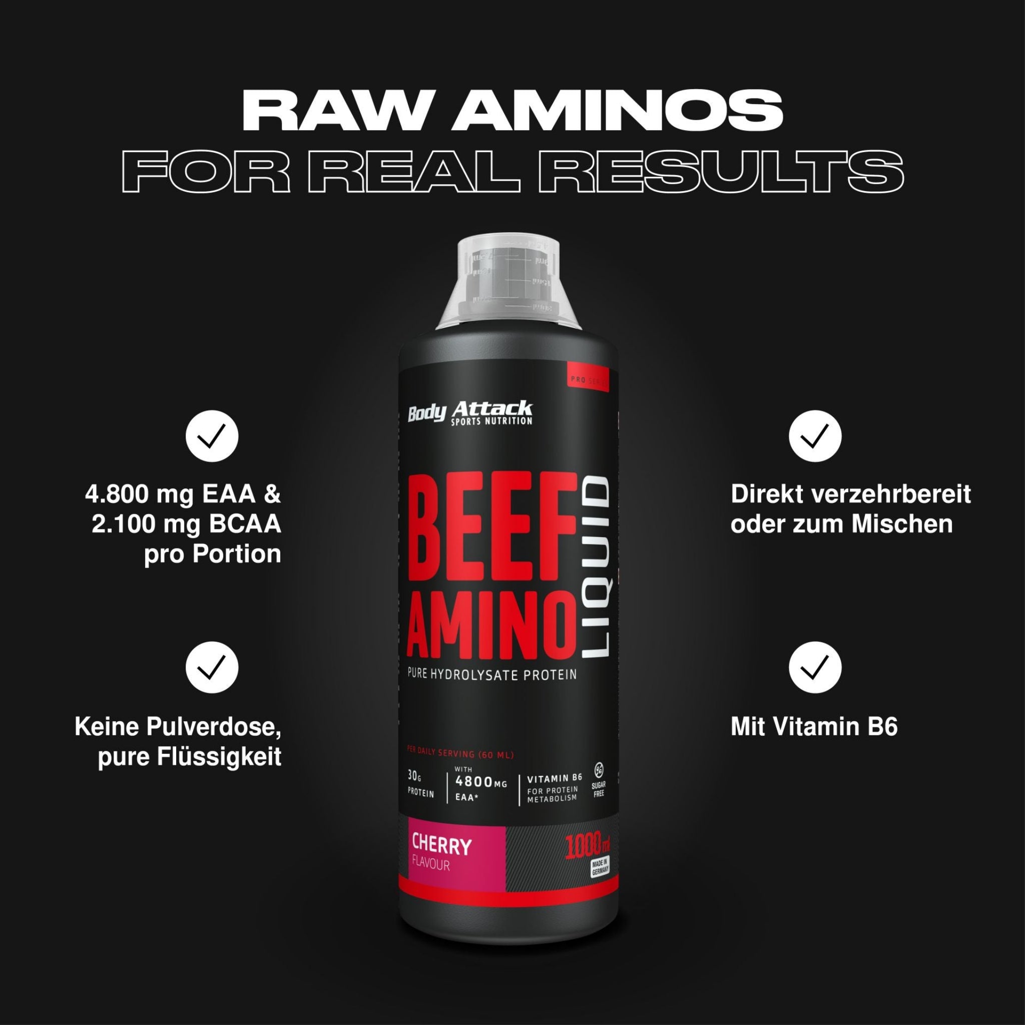 Body Attack Beef Amino Liquid 1000ml