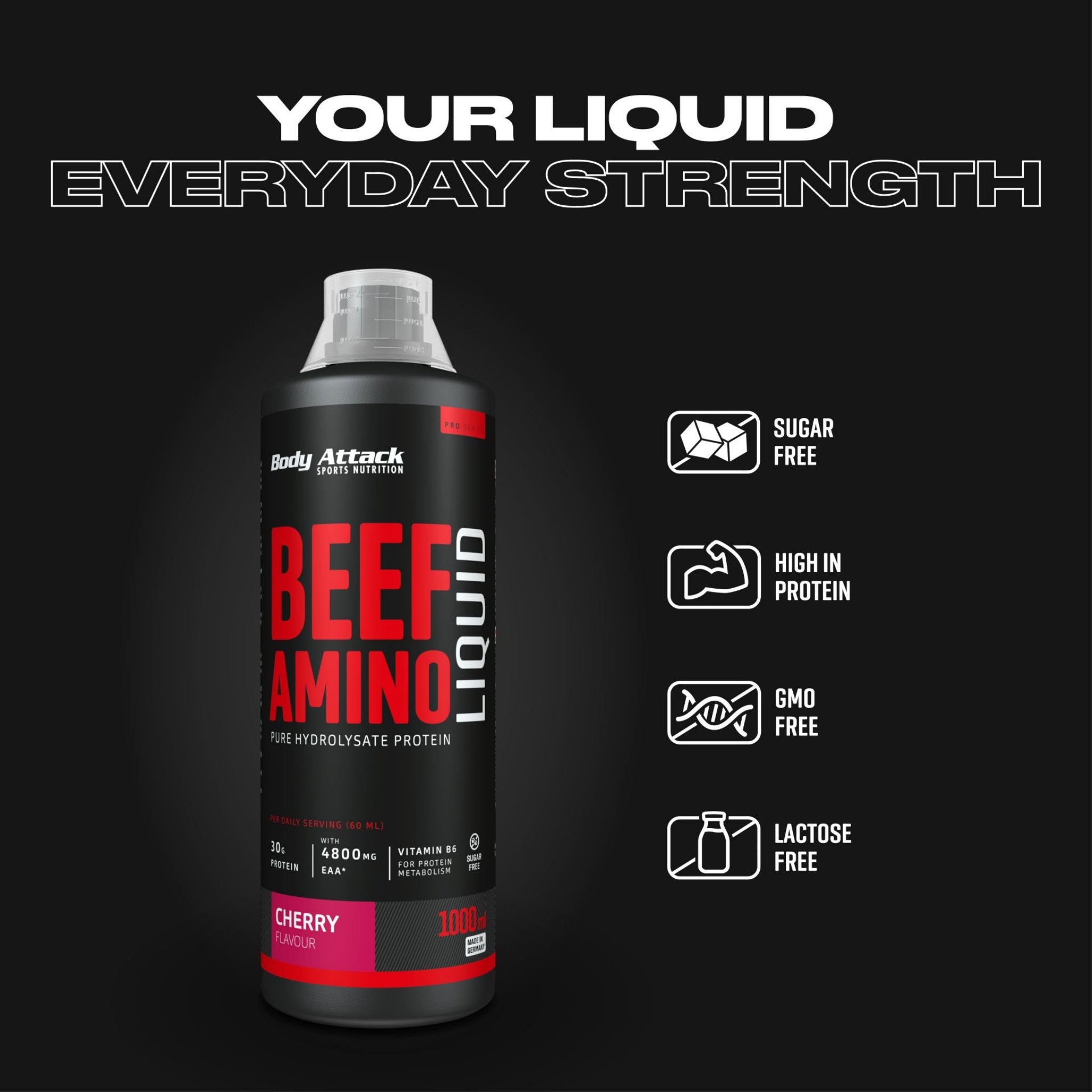 Body Attack Beef Amino Liquid 1000ml