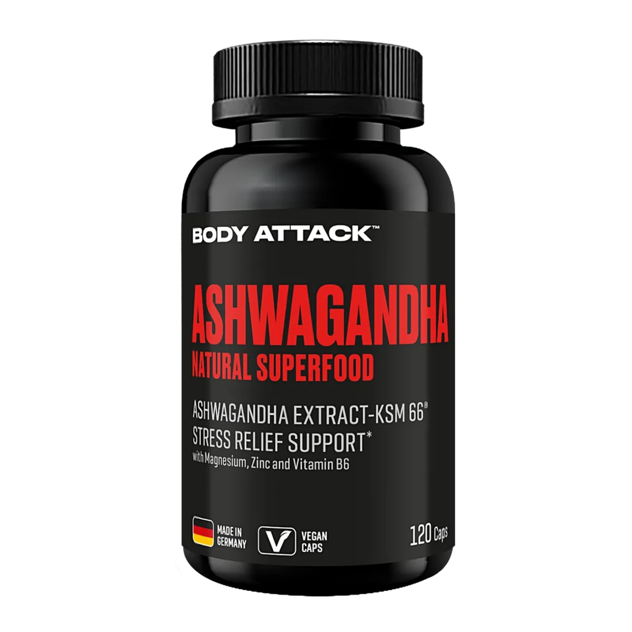 Body Attack Ashwagandha · 120 Kapseln