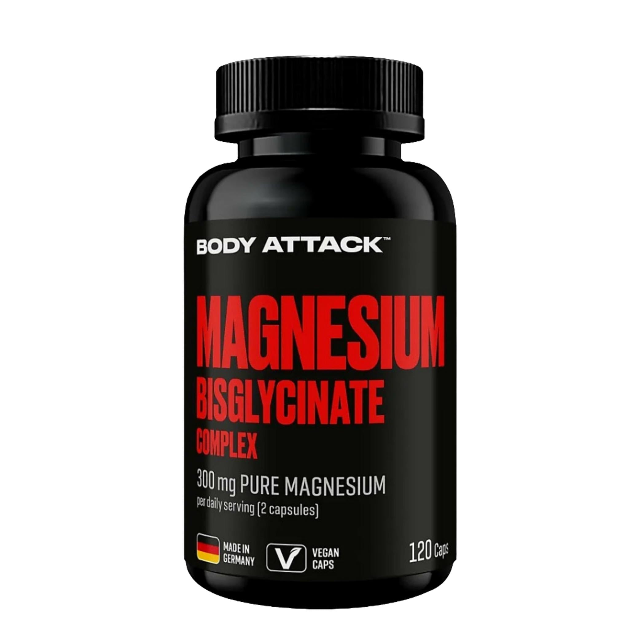 Body Attack Magnesium Bisglycinat Complex (120 Kapseln)
