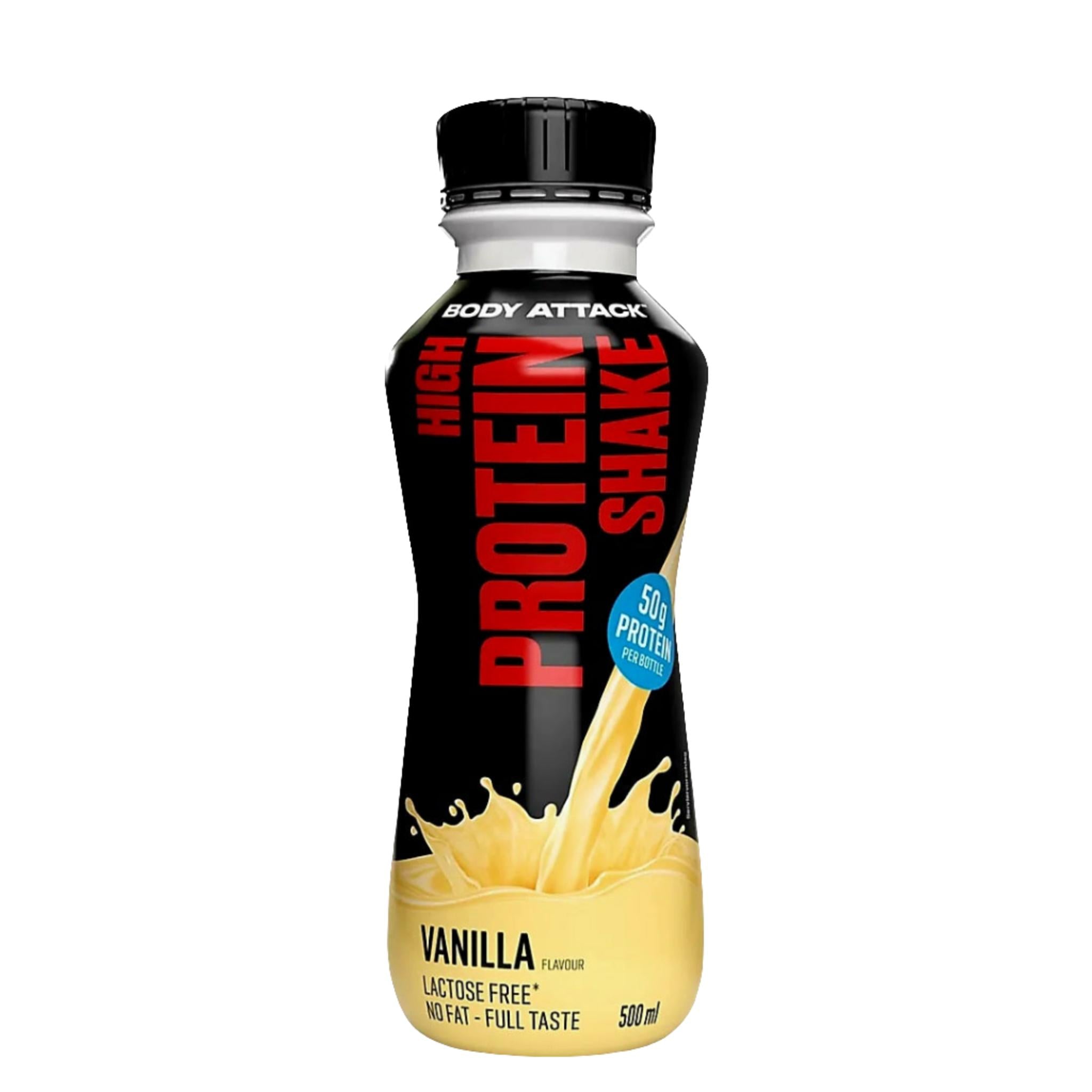 Body Attack High Protein Shake (12x500ml)