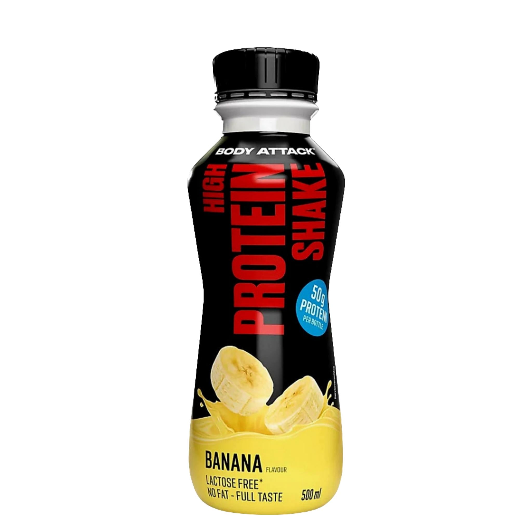 Body Attack High Protein Shake (12x500ml)