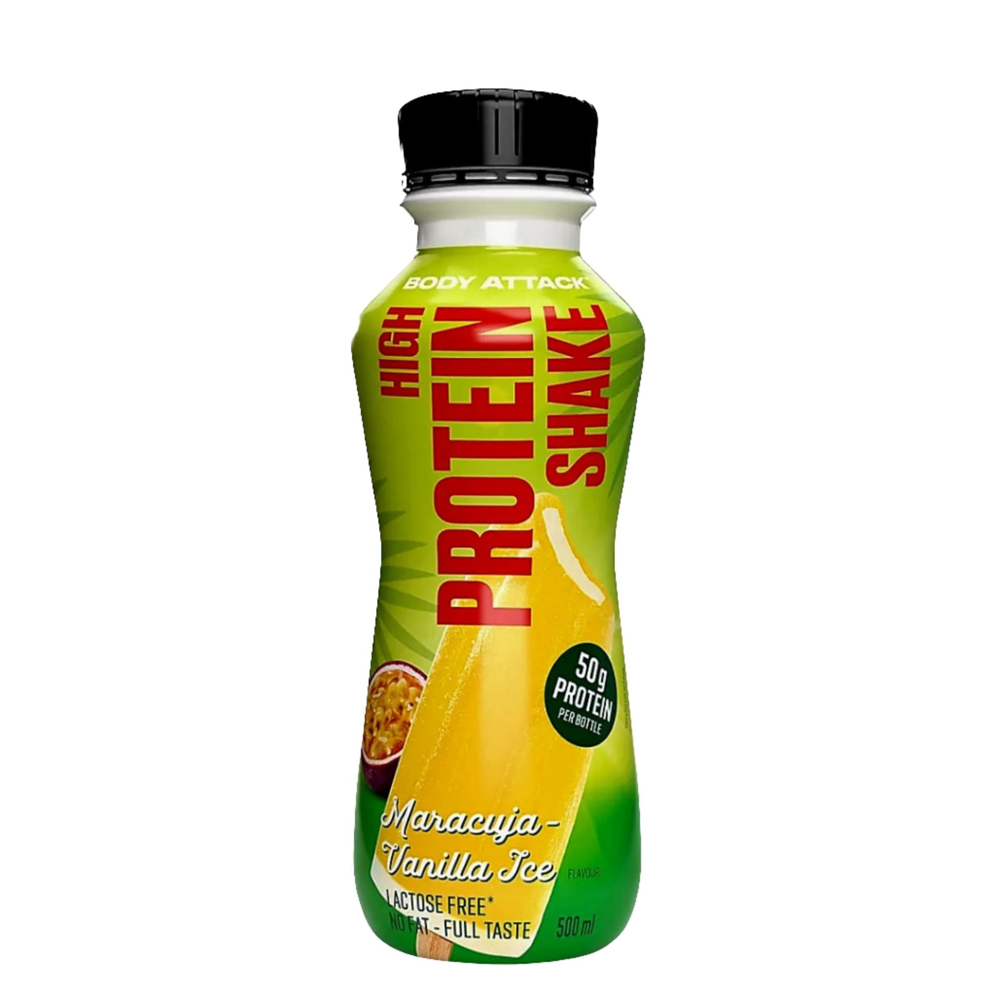 Body Attack High Protein Shake (12x500ml)