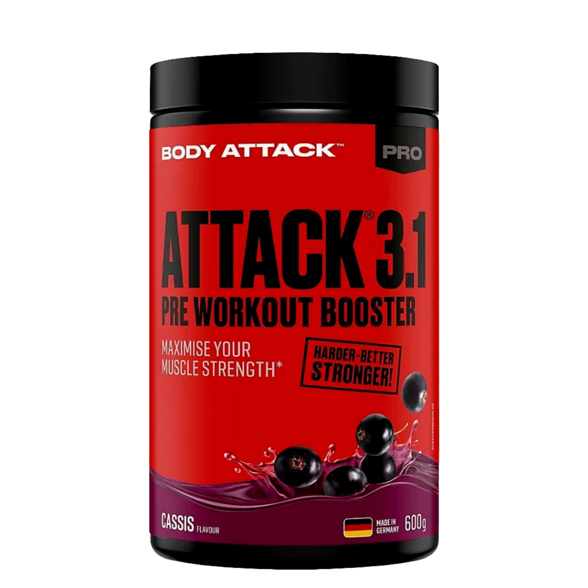 Body Attack ATTACK 3.1 Pre Workout Booster (600g)