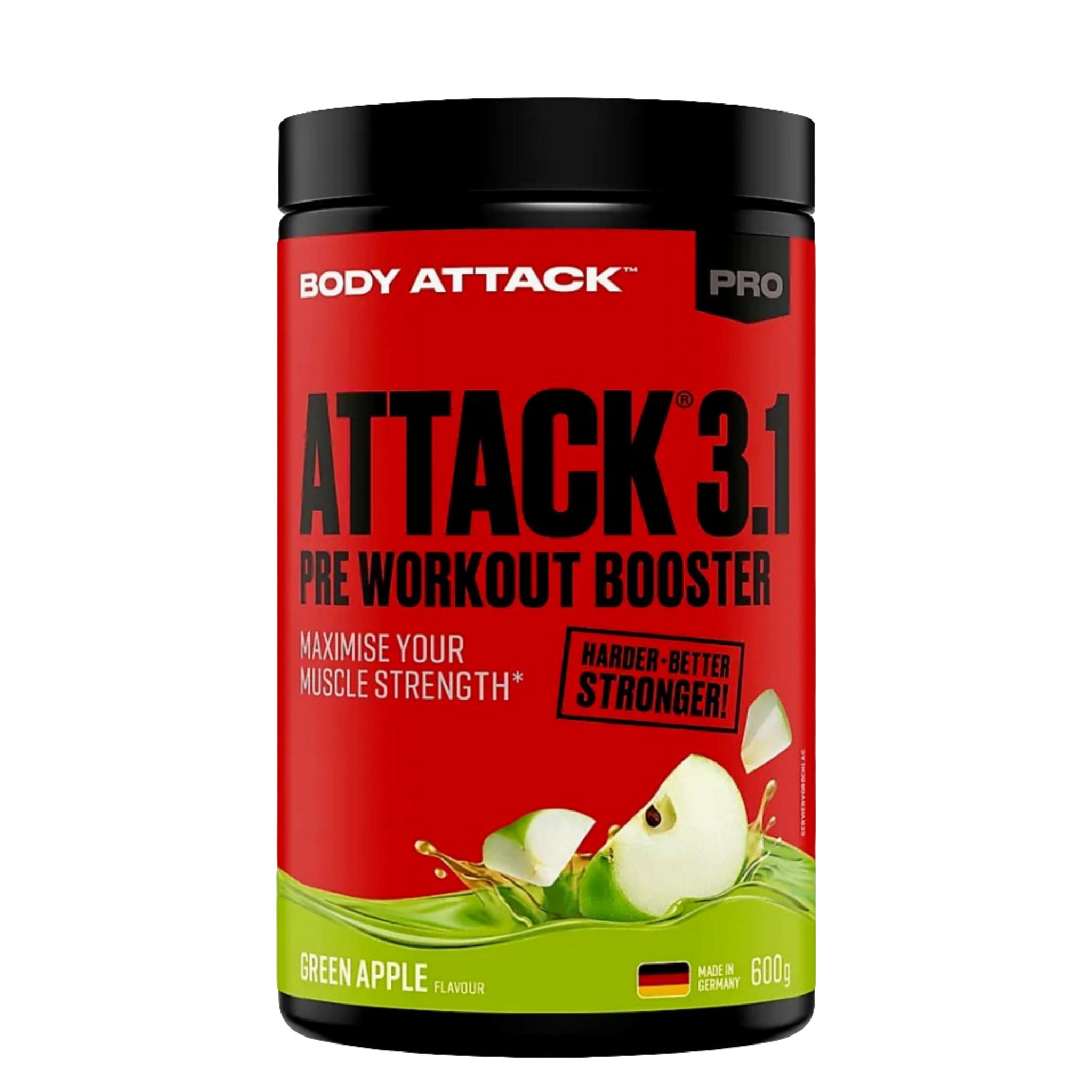 Body Attack ATTACK 3.1 Pre Workout Booster (600g)