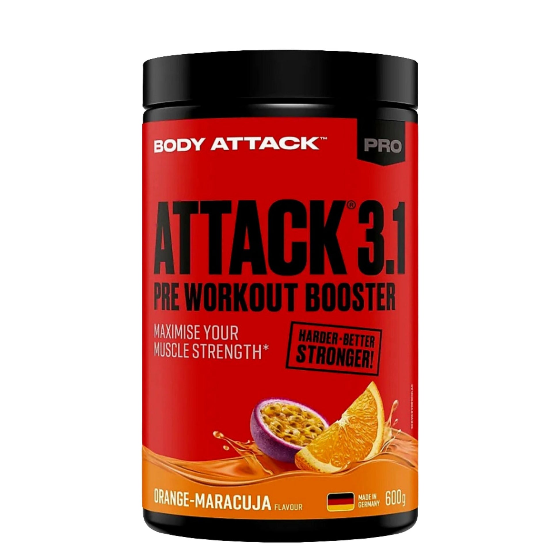 Body Attack ATTACK 3.1 Pre Workout Booster (600g)