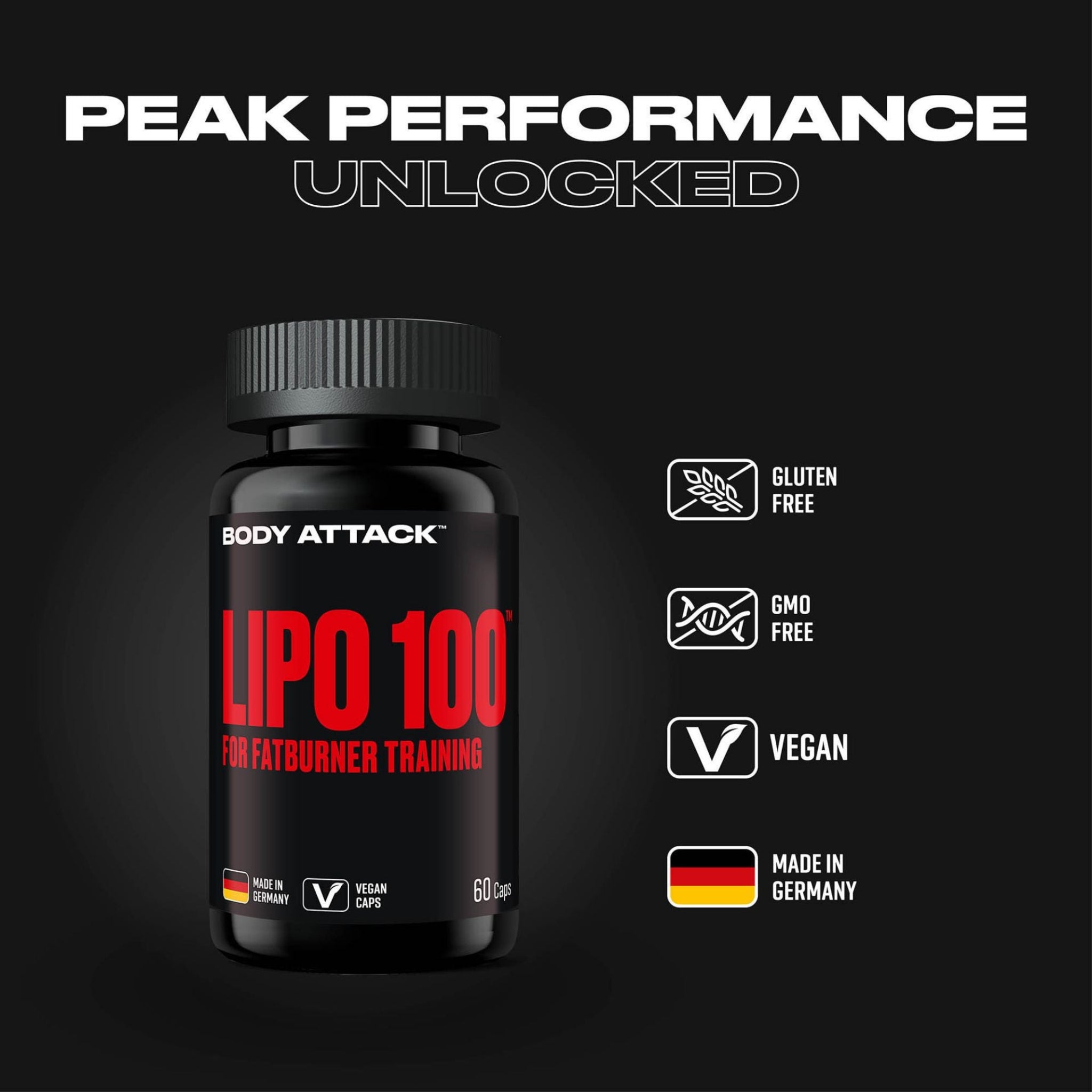 Body Attack Lipo 100 · 60 Kapseln