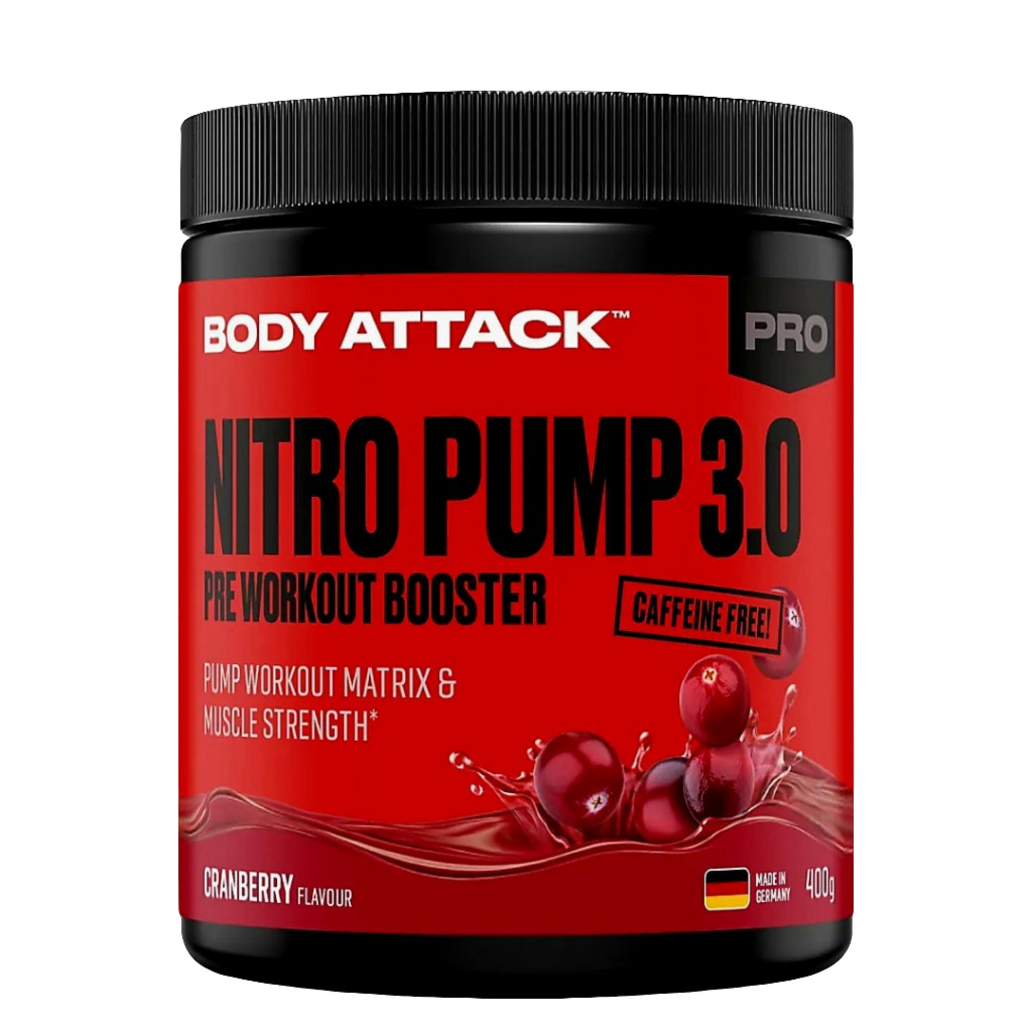 Body Attack NITRO PUMP 3.0 Pre Workout Booster (400g)