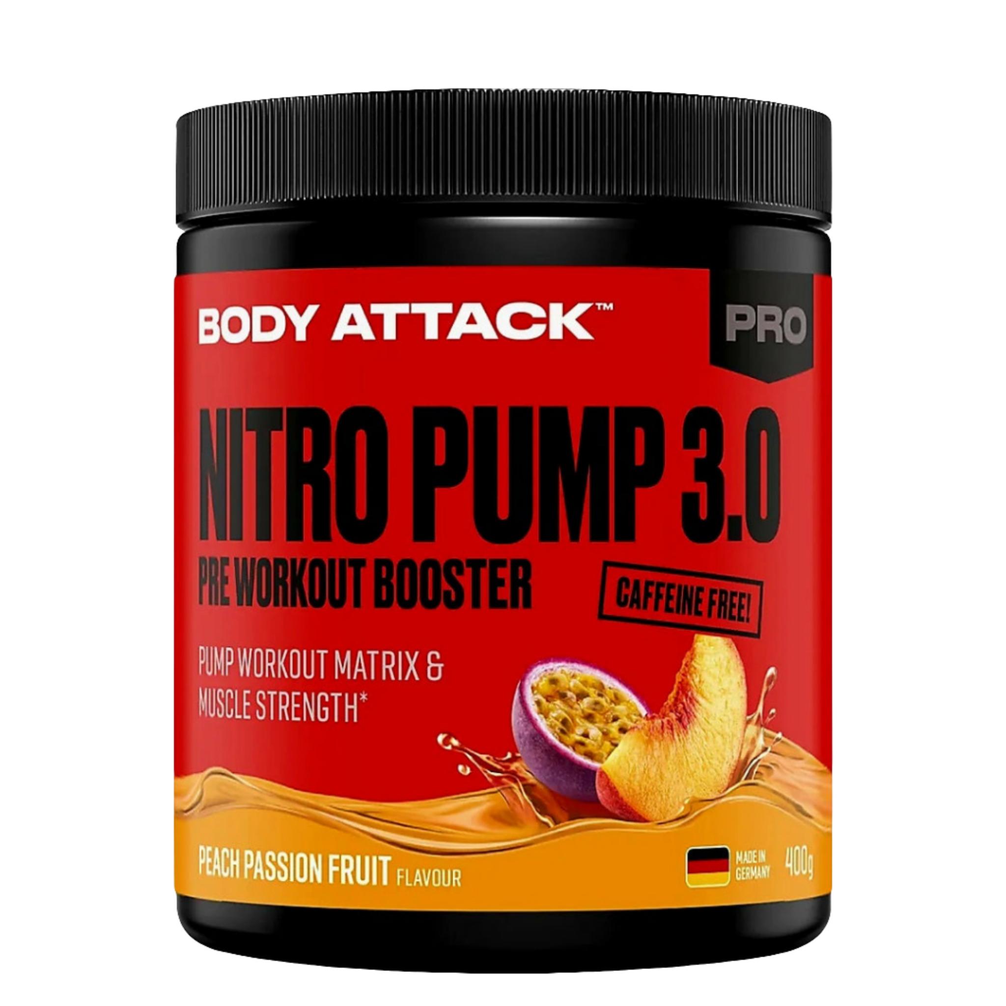 Body Attack NITRO PUMP 3.0 Pre Workout Booster (400g)