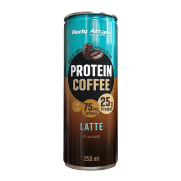 Body Attack Protein Coffee 12x250ml - Latte
