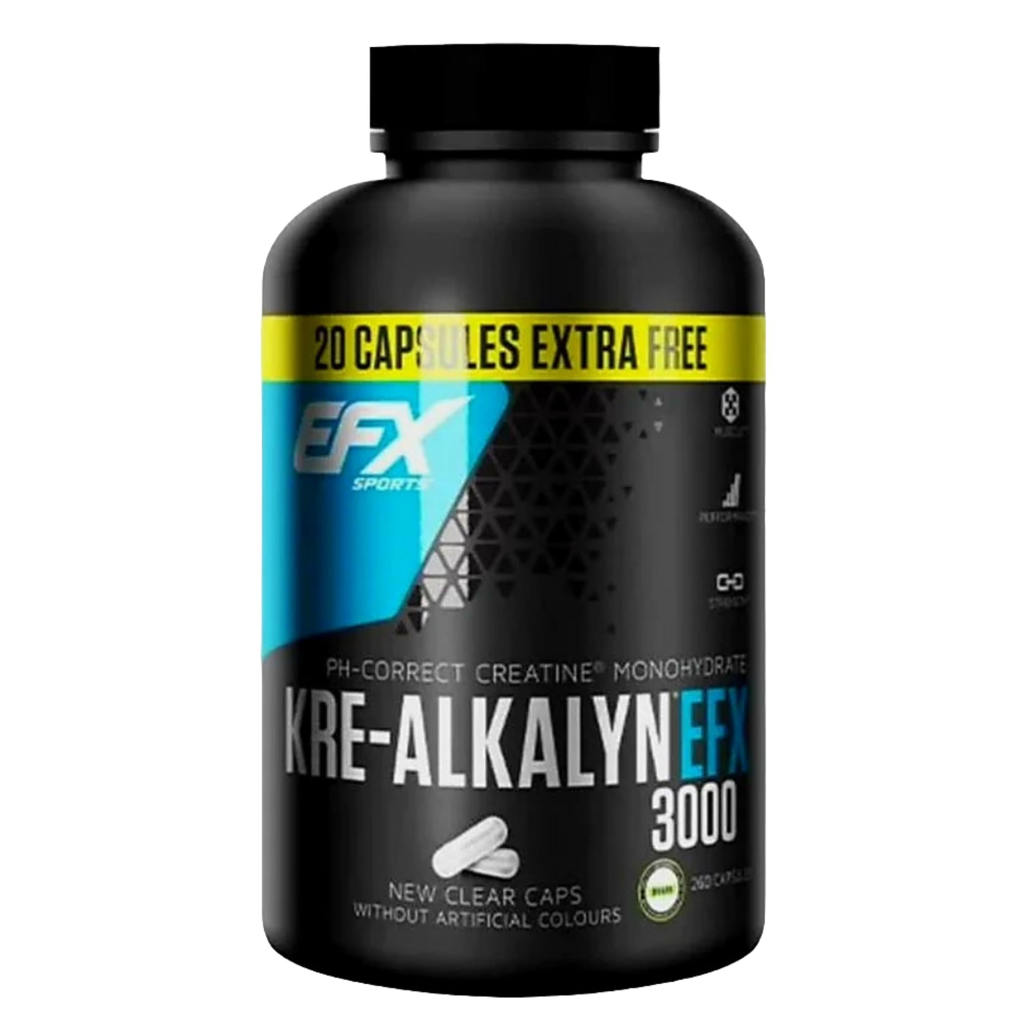 EFX Sports Kre-Alkalyn 3000 (260 Kapseln)