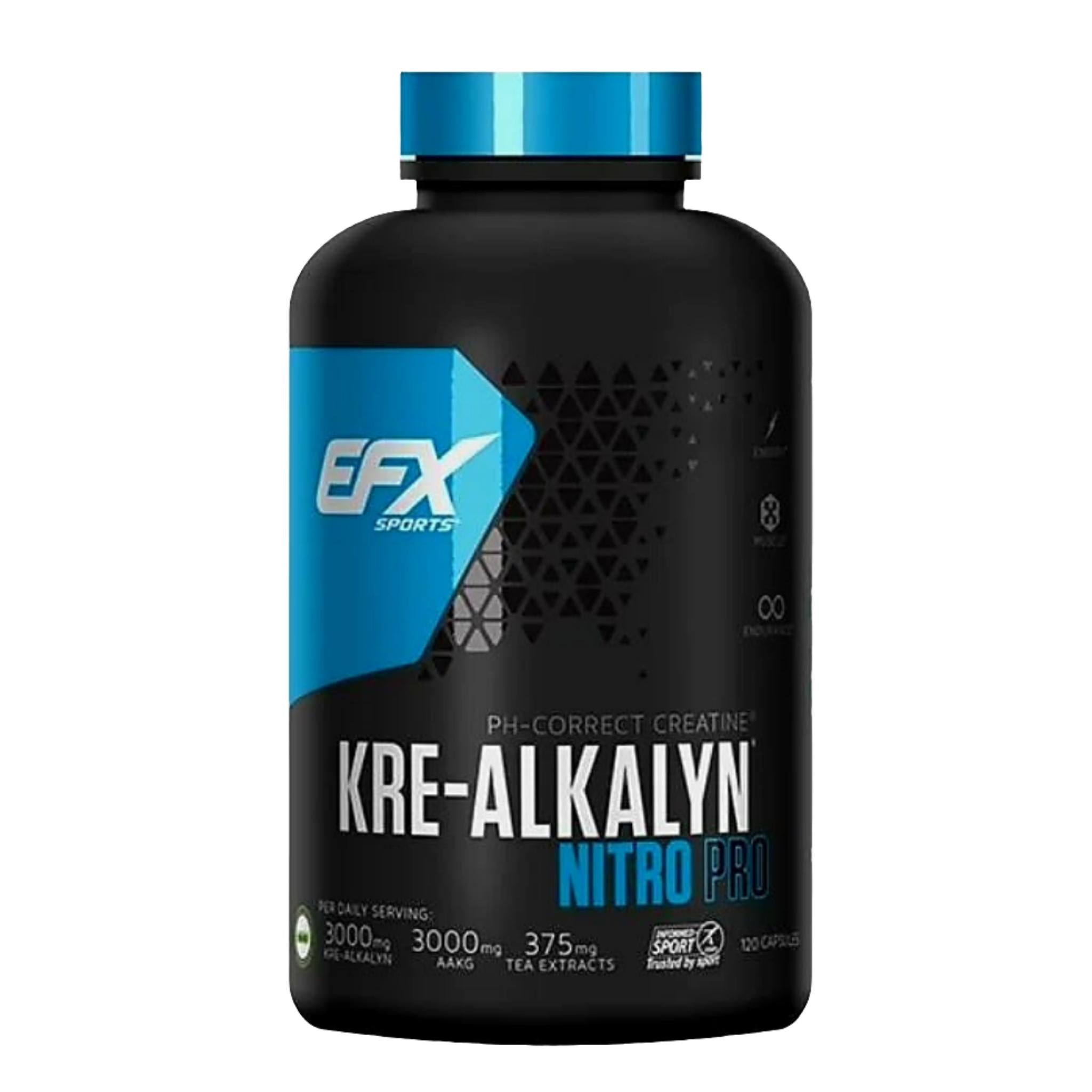 EFX Sports Kre-Alkalyn Nitro Pro (120 Kapseln)