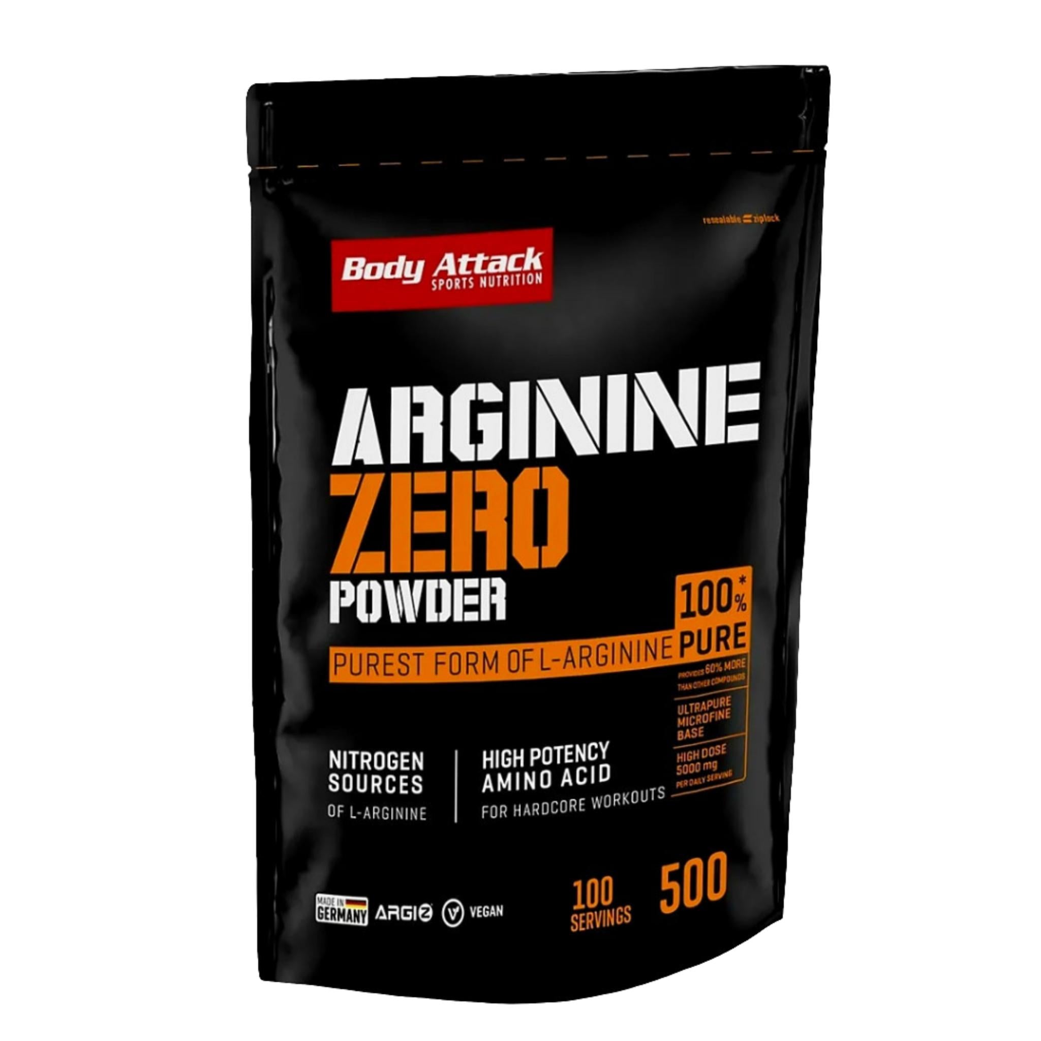 Body Attack 100% Arginine Zero (500g)