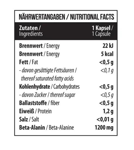 MST Beta Alanine (60 Kapseln)