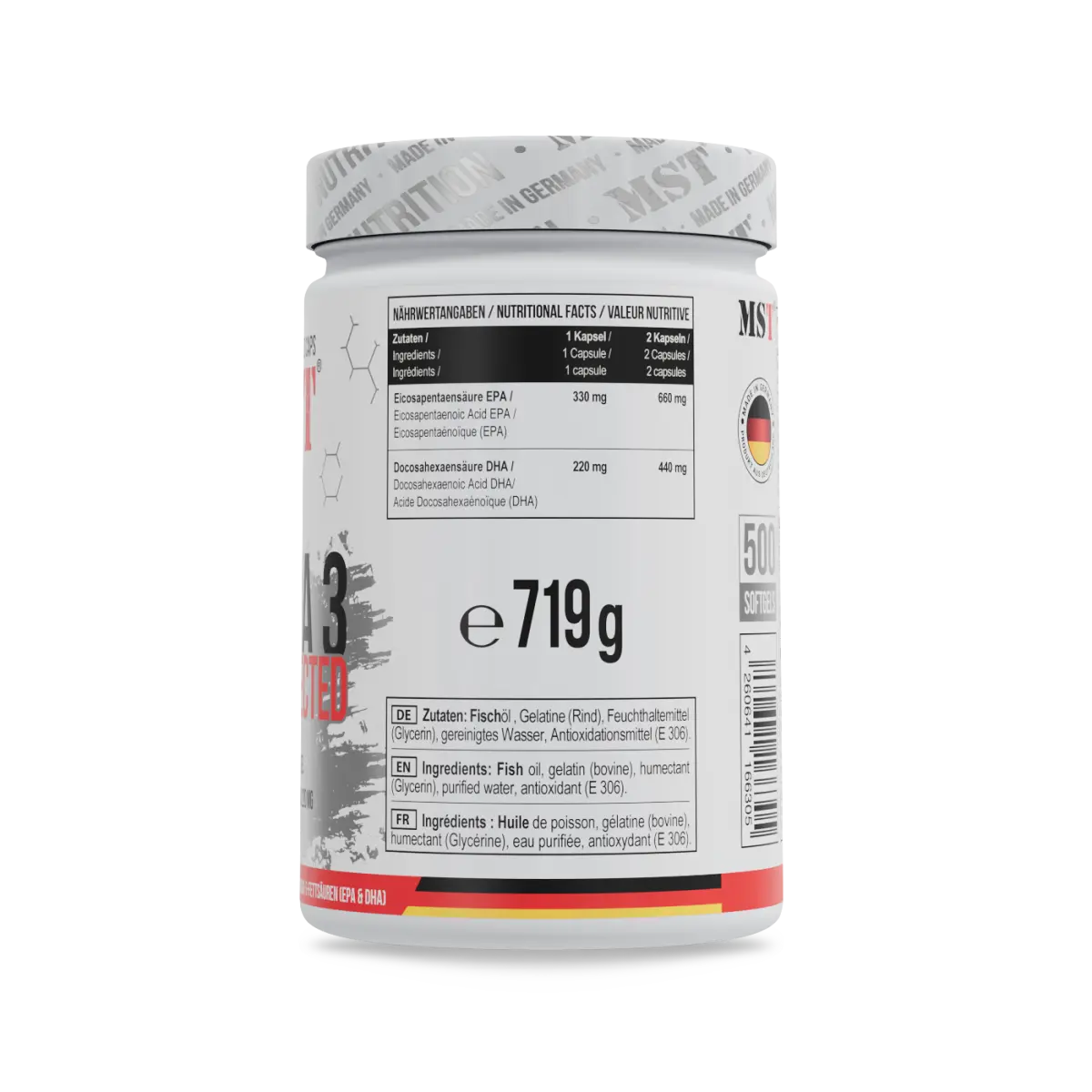 MST Omega 3 Selected (500 Kapseln)