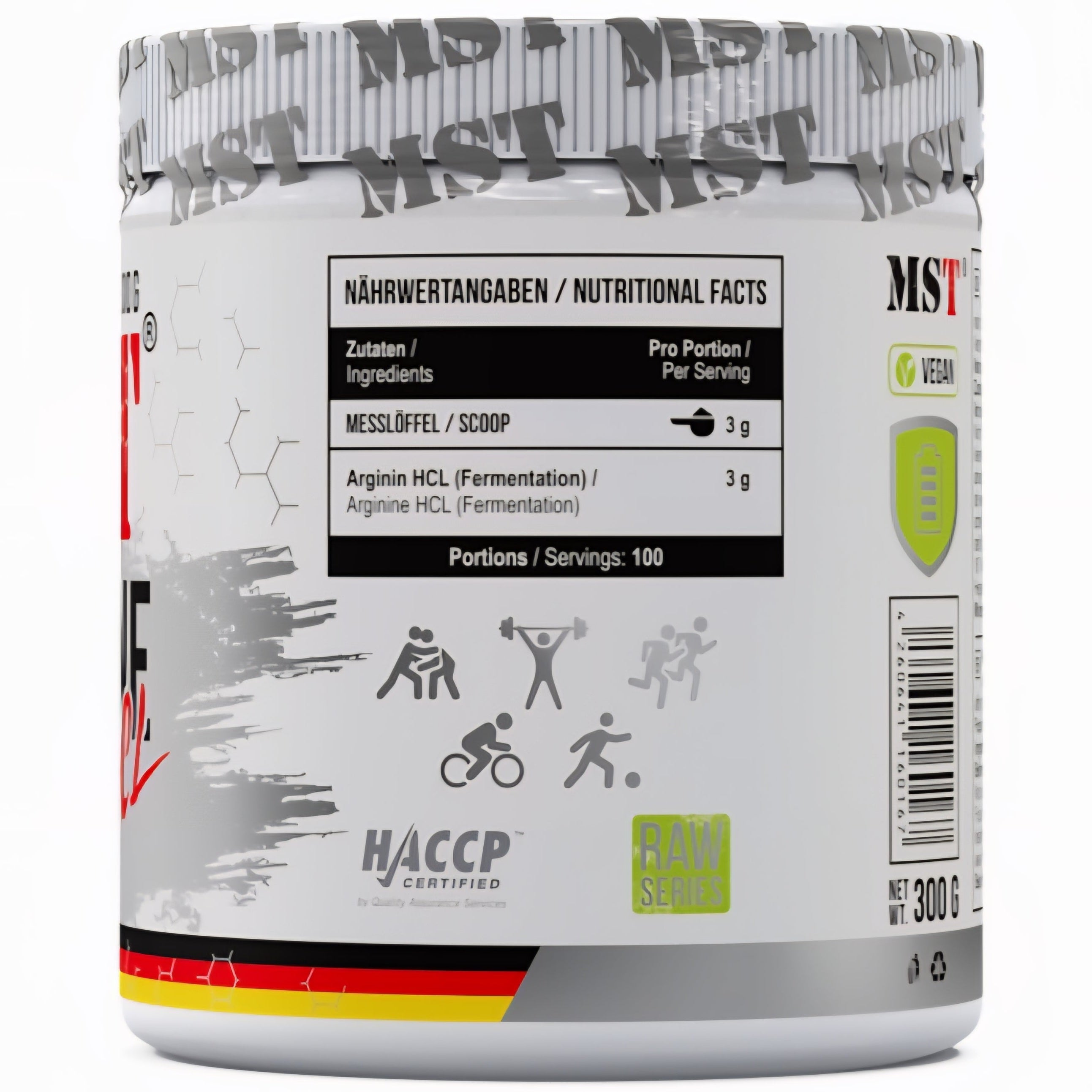 MST Arginine HCL (300g) - Unflavored