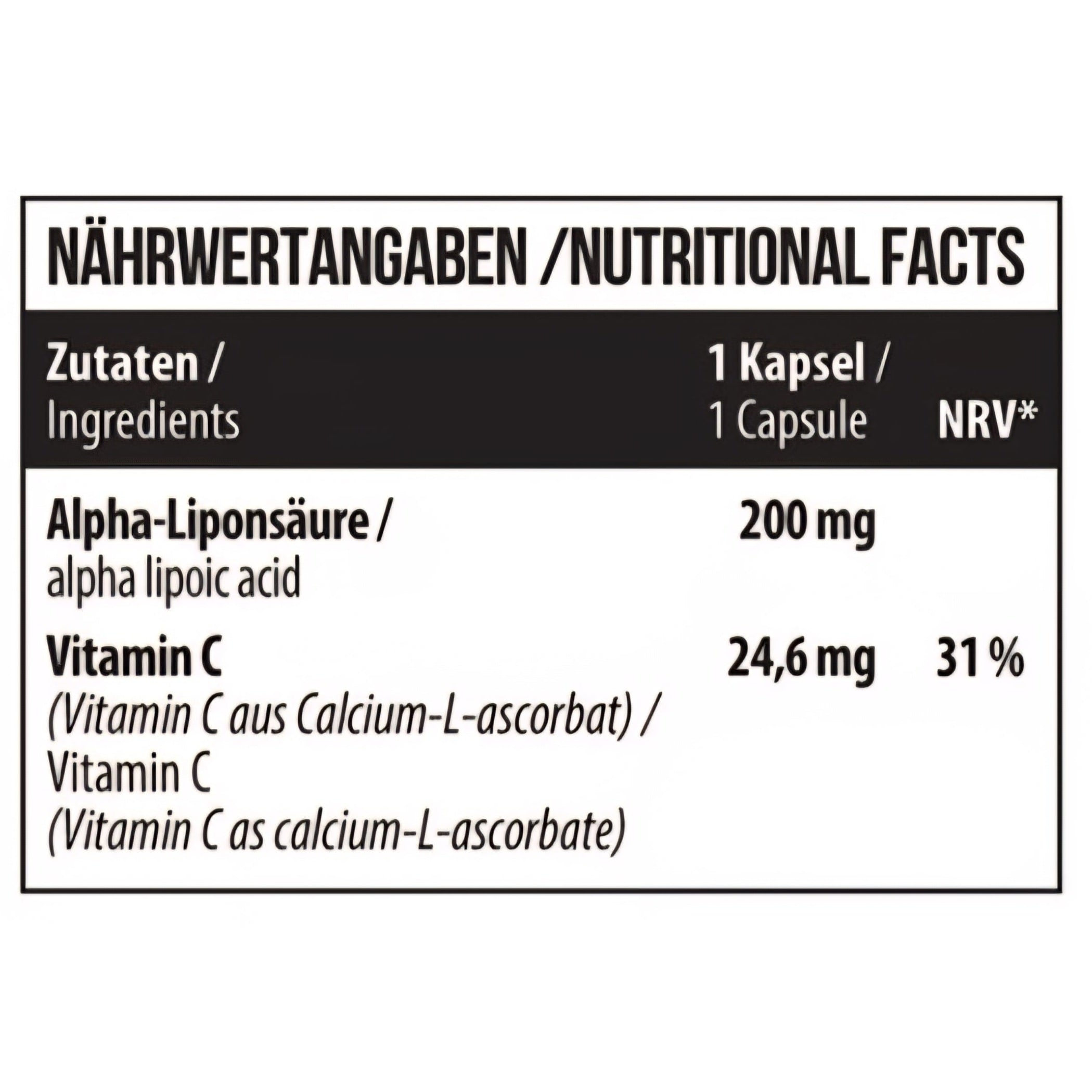 MST Alpha Lipoic Acid with Vitamin C (60 Kapseln)