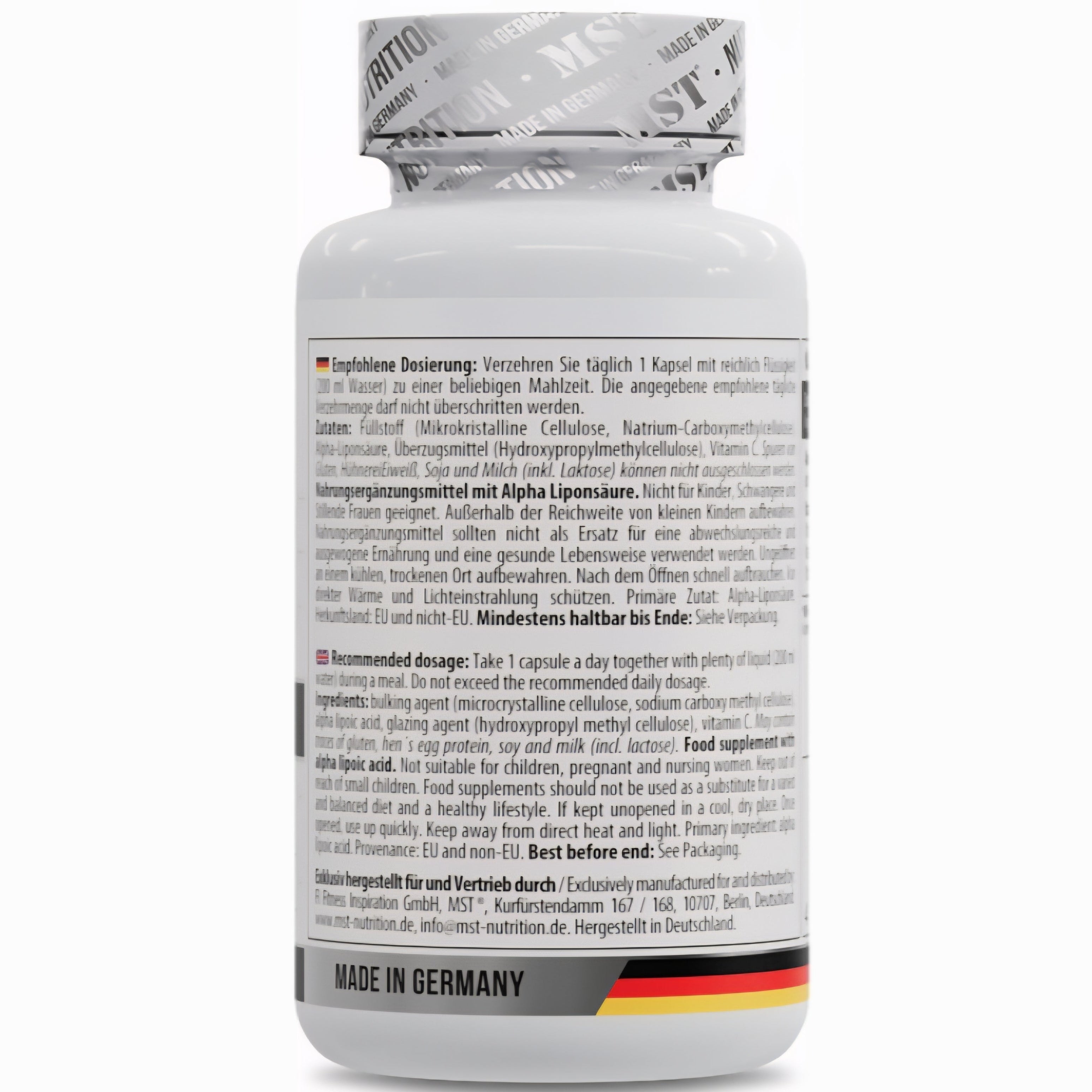 MST Alpha Lipoic Acid with Vitamin C (60 Kapseln)