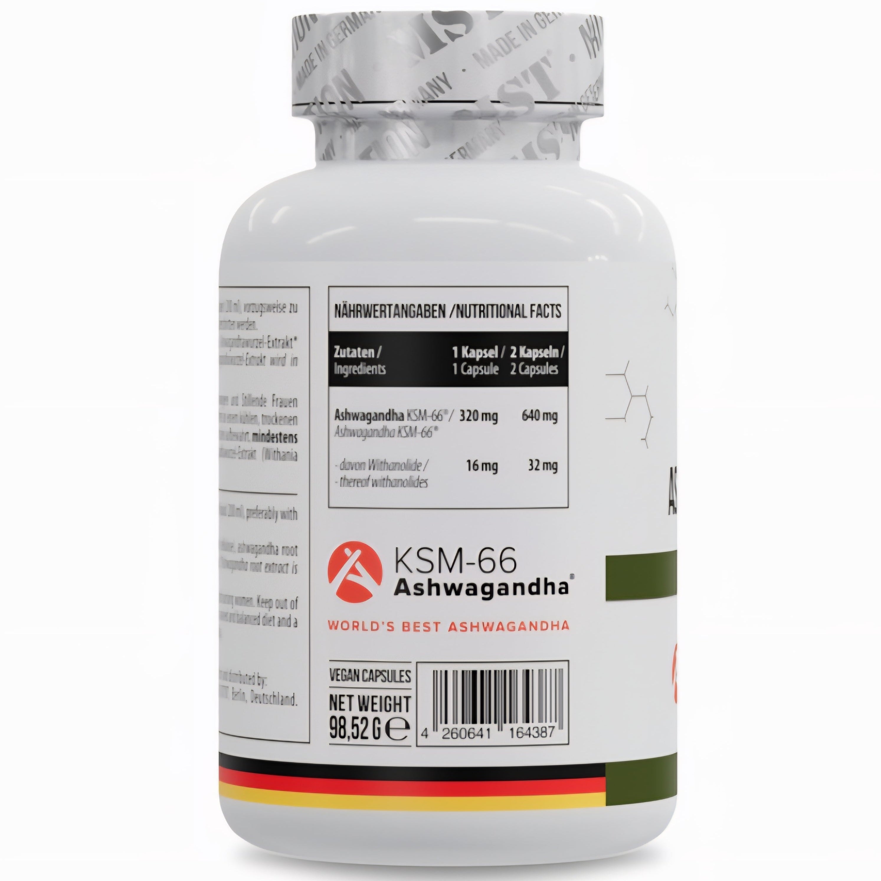 MST Ashwagandha KSM 66® (120 Kapseln)