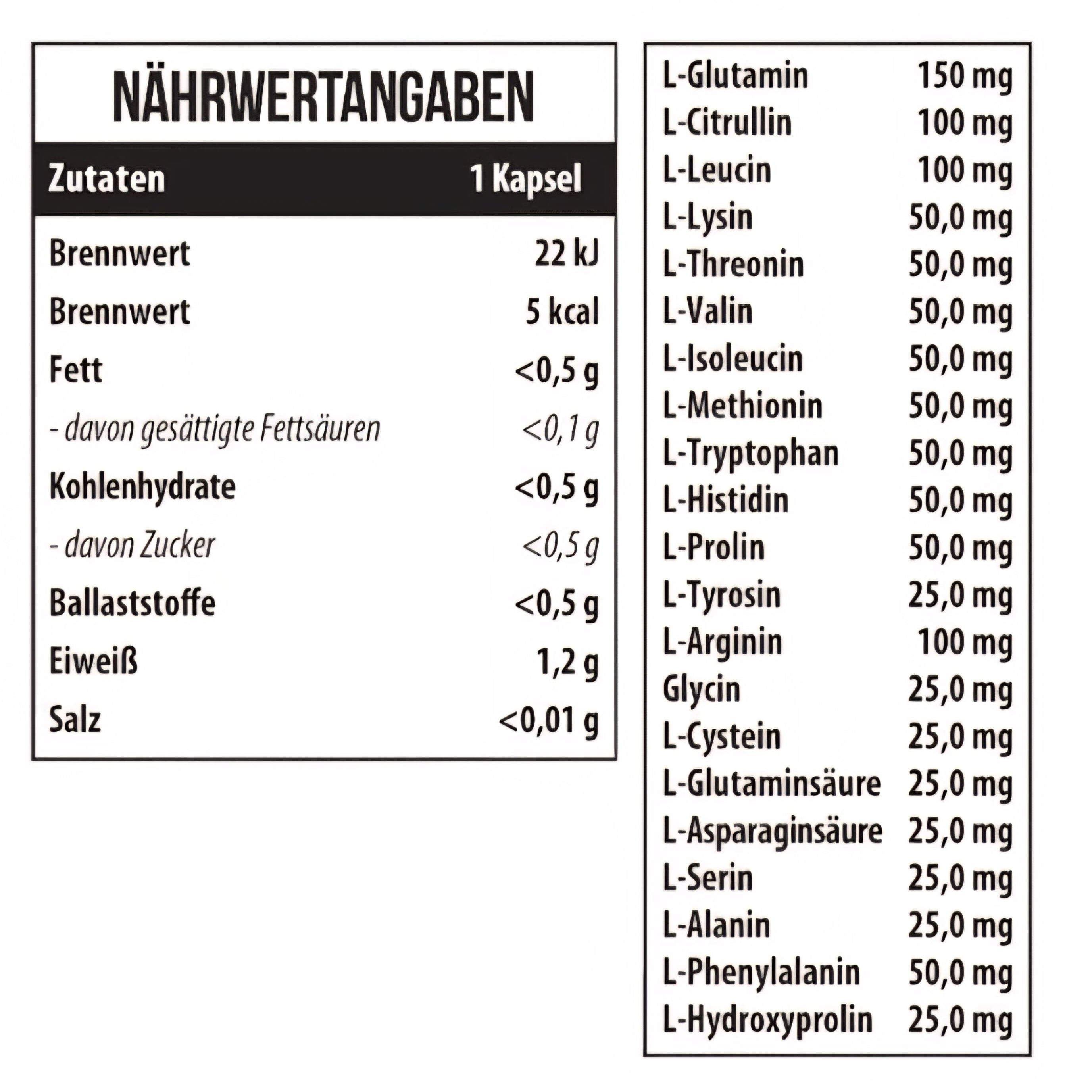 MST 21 Amino Acids Complex (120 Kapseln)