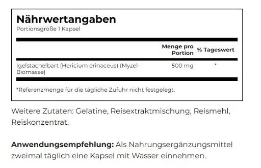 Swanson Full Spectrum Lion´s Mane Mushroom (60 Kapseln)